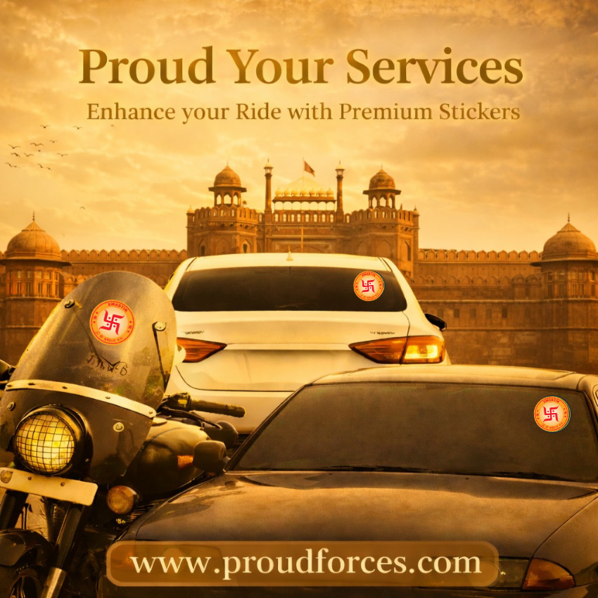 Premium Quality SWASTIK Car & Bike Stickers – Pack of 10