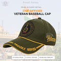 CISF Proudly Veteran Baseball Cap (Olive Green Color) - Premium Quality
