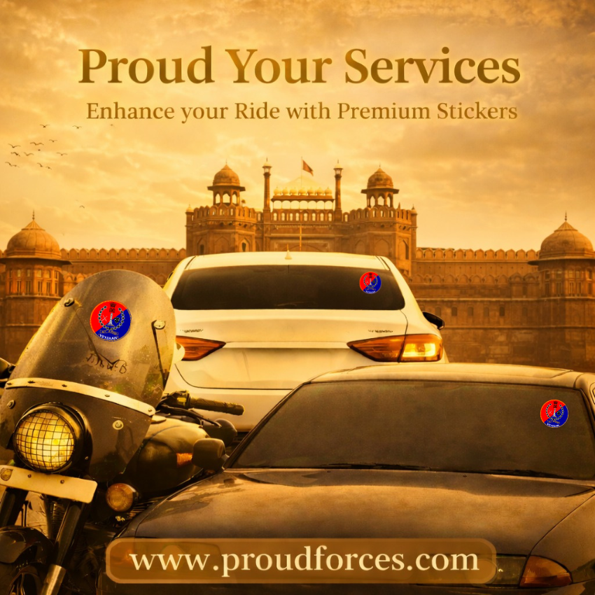 Premium Quality Rajasthan Police Veteran Car & Bike Stickers