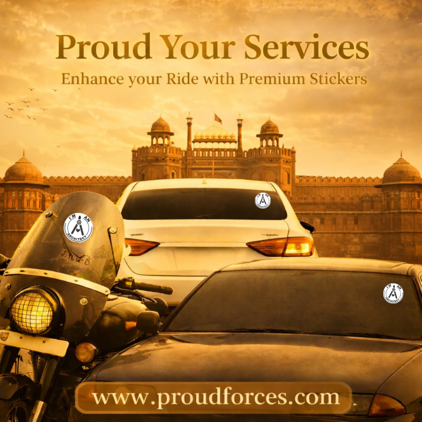 Premium Quality Architect Car & Bike Stickers