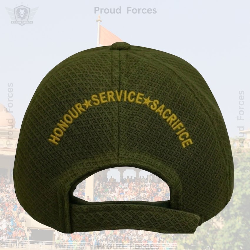 CISF Proudly Veteran Baseball Cap (Olive Green Color) - Premium Quality