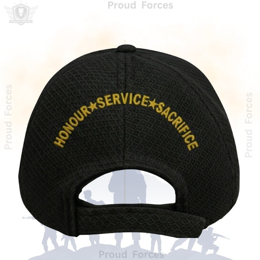 BSF  Officers’(Black Color) Baseball Cap for Veterans -Premium Quality