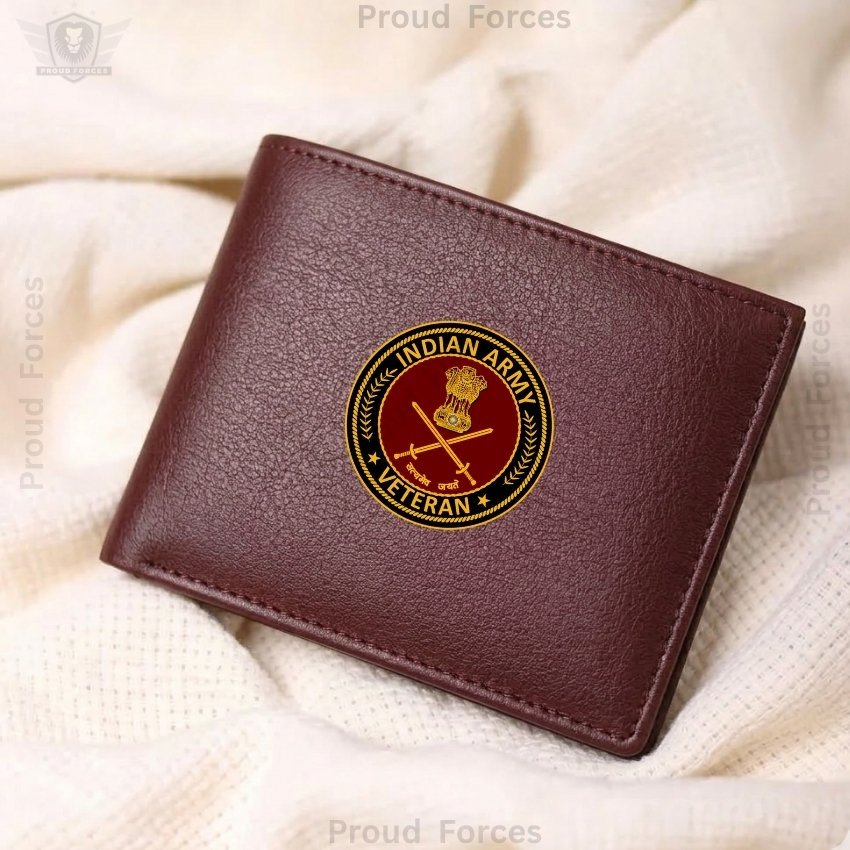 Army Veteran Brown Leather Wallet for Men (Premium Classic Edition)
