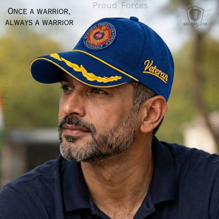 RPF Officers’ Veteran Baseball Cap (Blue Color) - Premium Quality