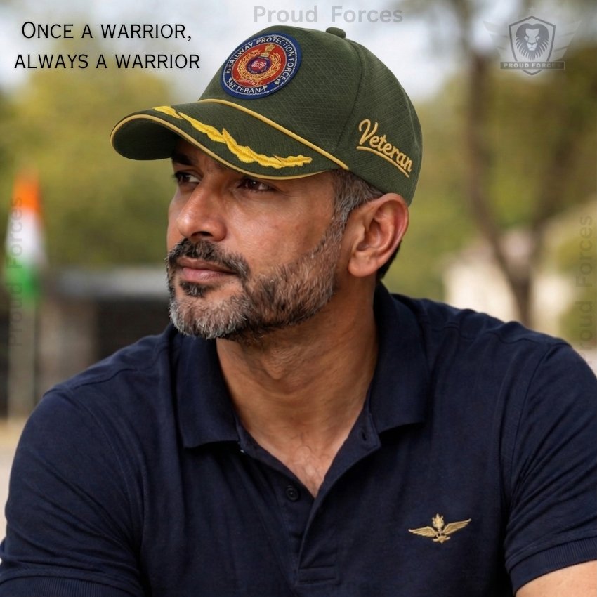 RPF Officers’ Veteran Baseball Cap (Olive Green Color)- Premium Quality