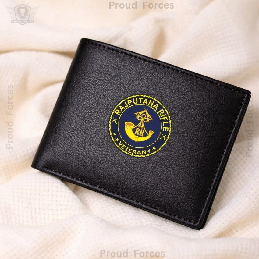 Rajputana Rifle Veteran Black Leather Wallet for Men (Premium Classic Edition)