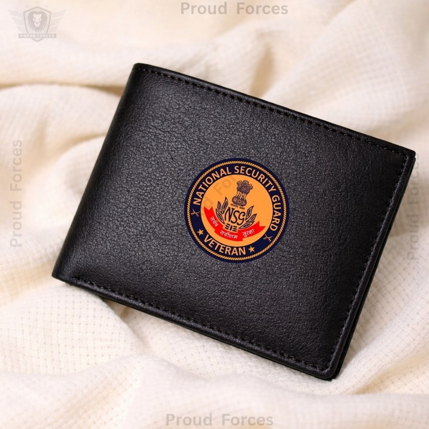NSG Veteran Black Leather Wallet for Men (Premium Classic Edition)