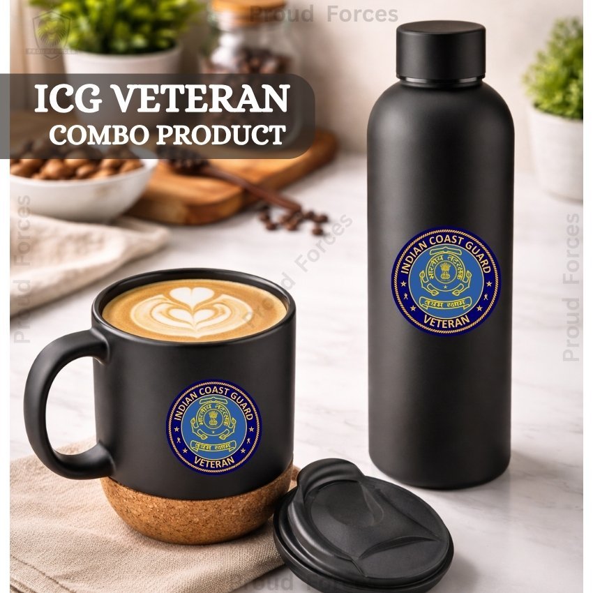 ICG Veteran Matte Finish Bottle & Coffee Mug Combo Set