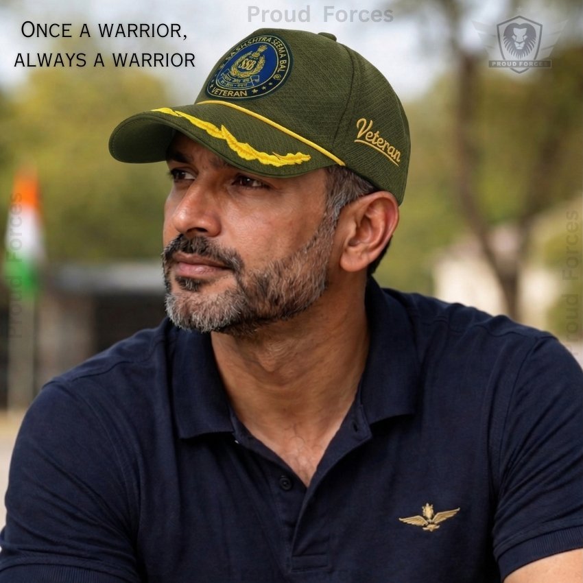SSB Officers’ Veteran Baseball Cap (Olive Green Color) - Premium Quality