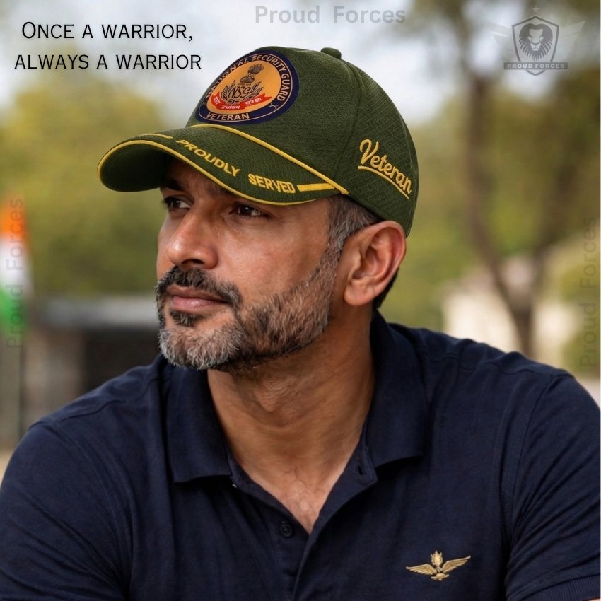 National Security Guard Proudly Veteran Baseball Cap (Olive Green Color) - Premium Quality
