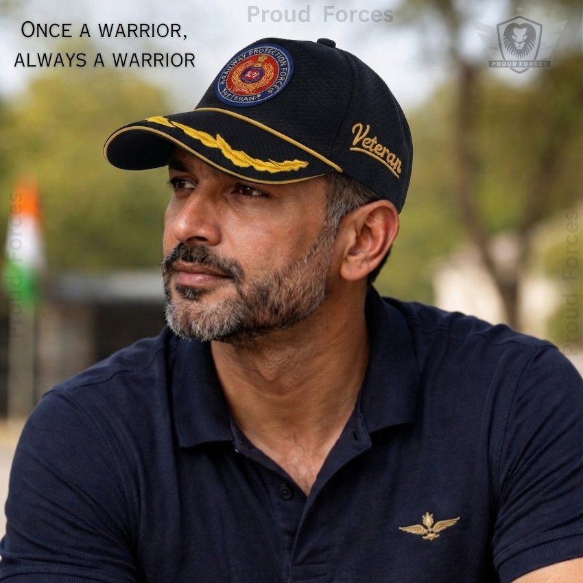 RPF Officers’ Veteran Baseball Cap (Black Color) - Premium Quality