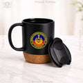 GREF Veteran Matte Finish Coffee Mug with Cork Base