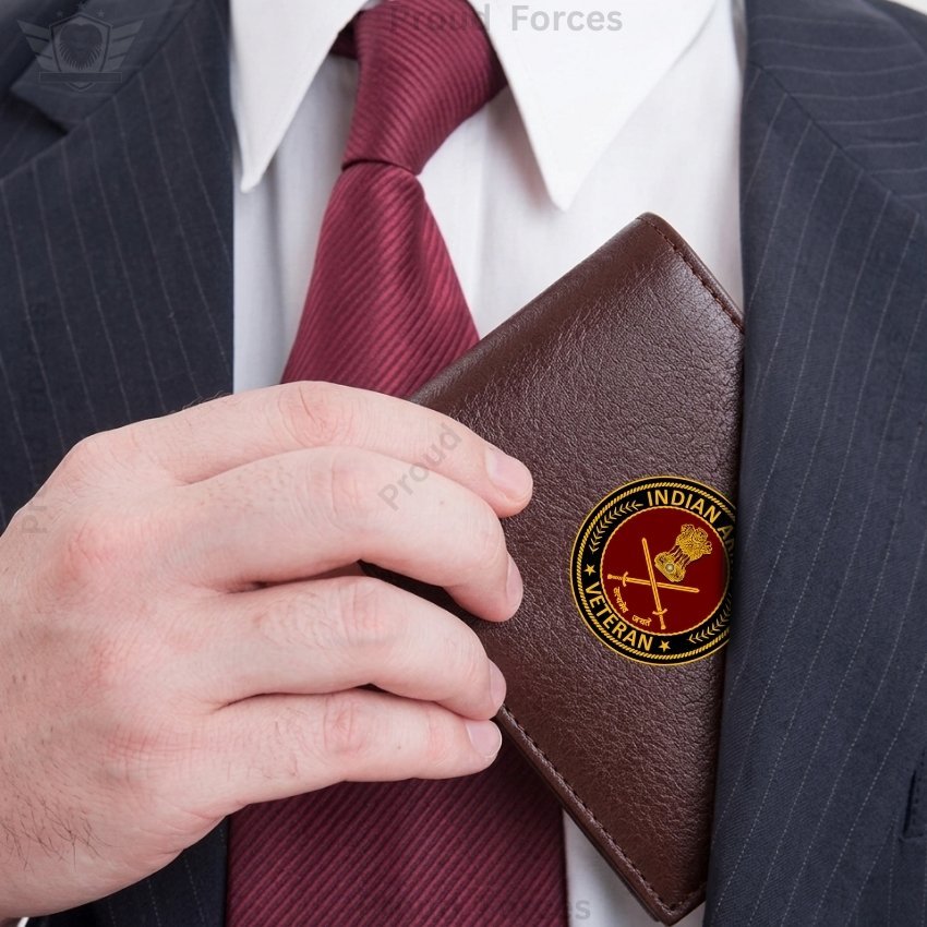 Army Veteran Brown Leather Wallet for Men (Premium Classic Edition)