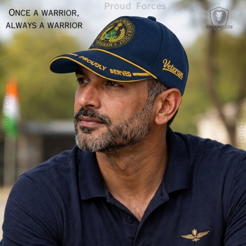 ITBP Proudly Veteran Baseball Cap (Blue Color) - Premium Quality