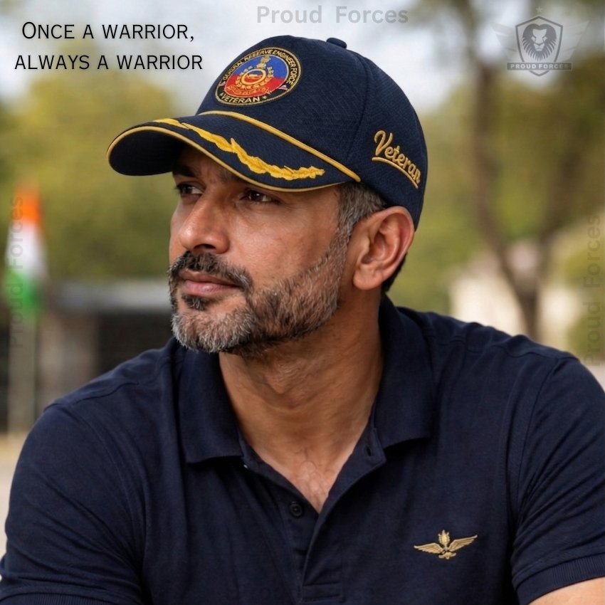 GREF Officers’ Veteran Baseball Cap (Blue Color) - Premium Quality