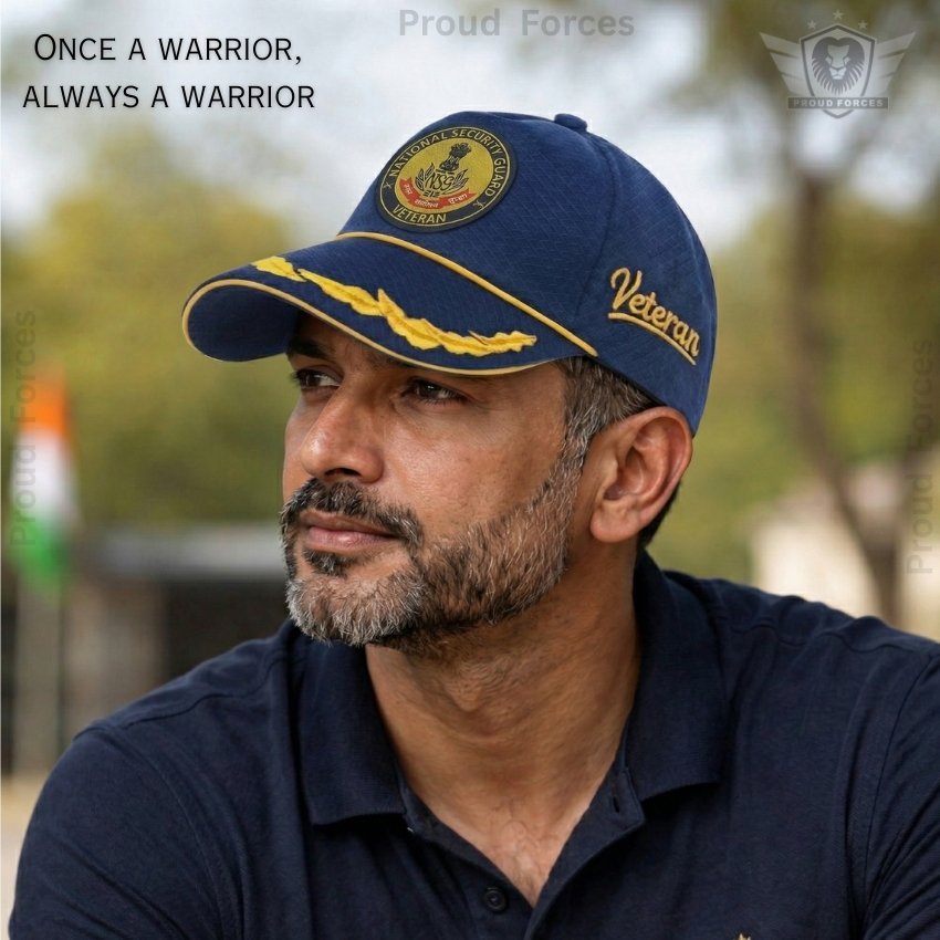 NSG Officer Veteran Baseball Cap (Blue Color) - Premium Quality