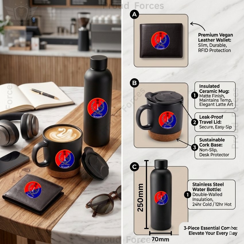 Rajasthan police veteran Premium Combo Pack of 3 – Bottle, Coffee Mug & Leather Wallet