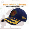 Police Service Flag Officers’ Veteran Baseball Cap (Blue Color) - Premium Quality