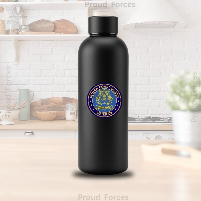 ICG (Indian Coast Guard) Veteran Insulated Water Bottle