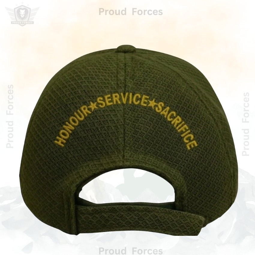 CAPF Proudly Veteran Baseball Cap (Olive Green Color)- Premium Quality