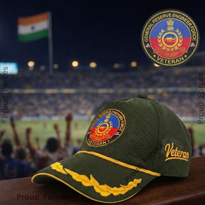 GREF Officers’ Veteran Baseball Cap (Olive Green Color) -Premium Quality