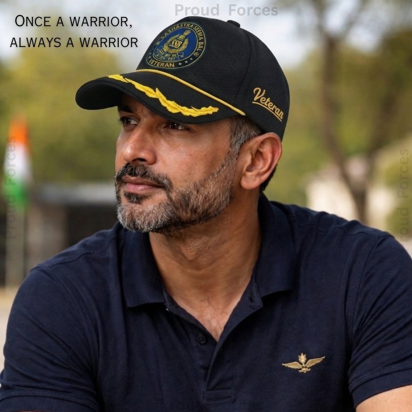 SSB Officers’ Veteran Baseball Cap (Black Color) -Premium Quality