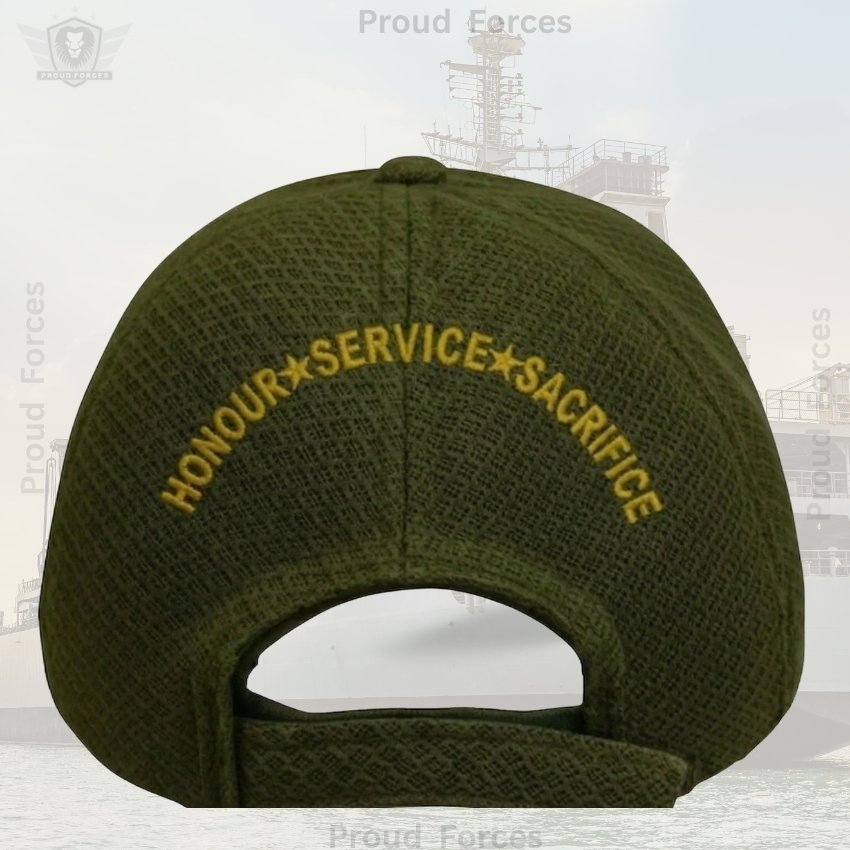 Navy Proudly Veteran Baseball Cap (Olive Green Color) - Premium Quality