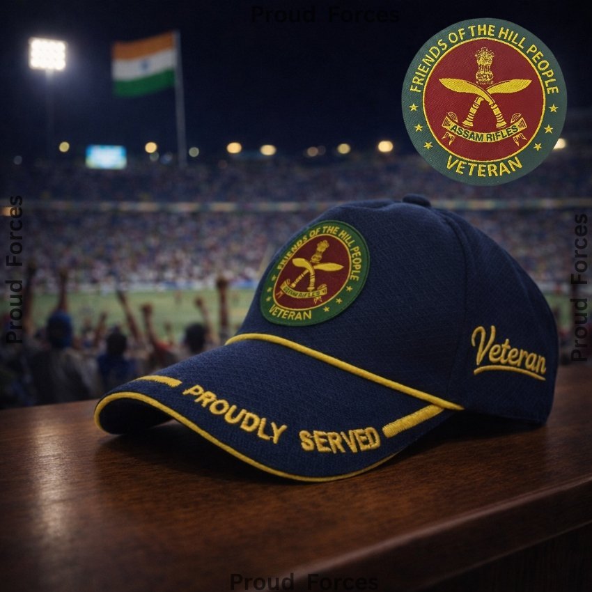 AR Proudly Veteran Baseball Cap (Blue Color) - Premium Quality