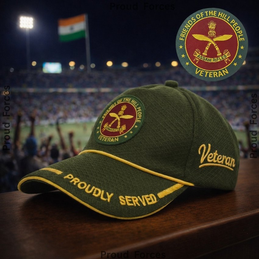 AR Proudly Veteran Baseball Cap (Olive Green Color) - Premium Quality