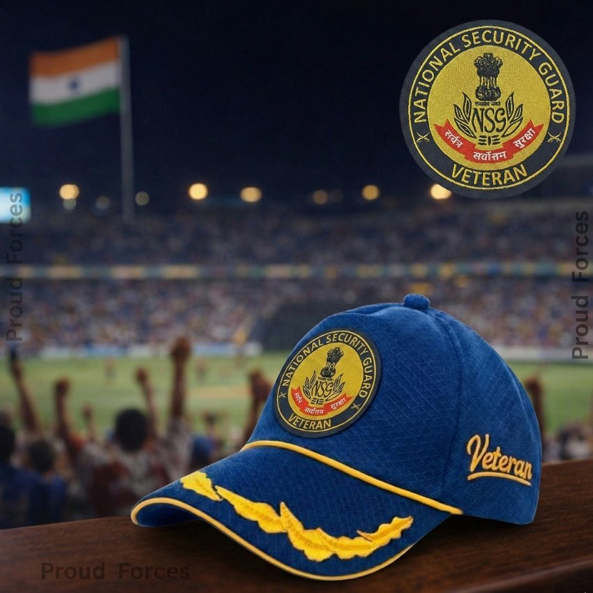 NSG Officer Veteran Baseball Cap (Blue Color) - Premium Quality