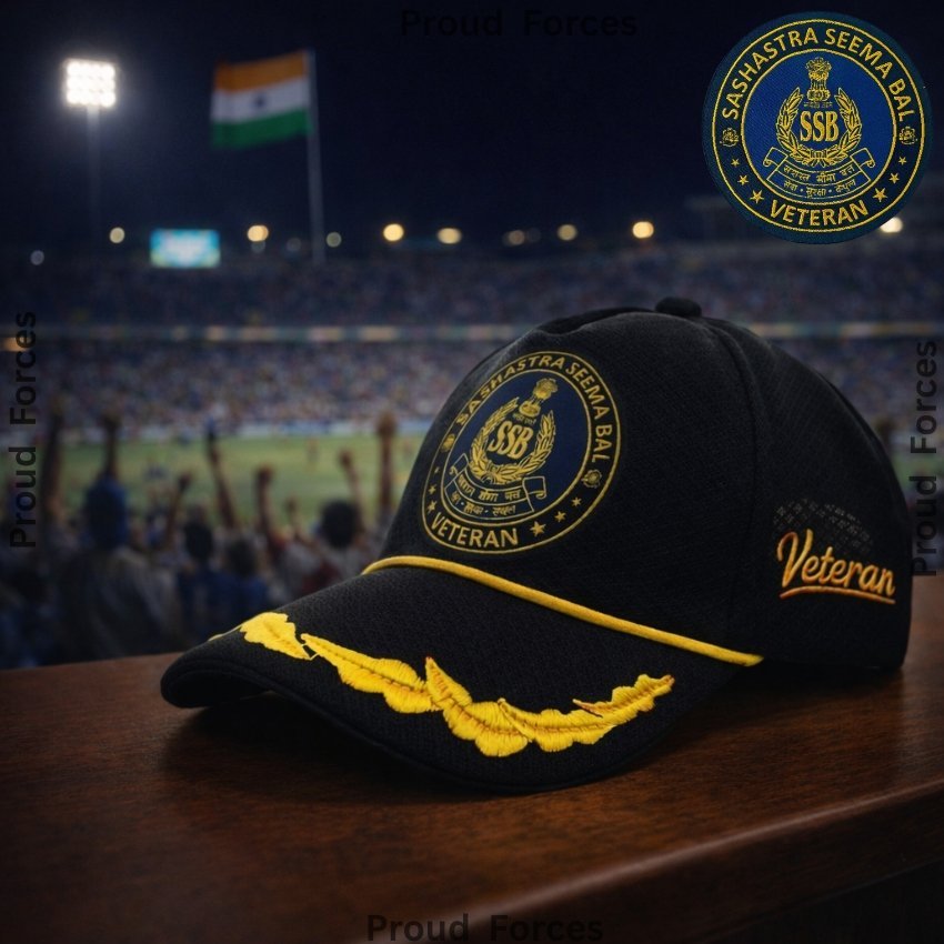 SSB Officers’ Veteran Baseball Cap (Black Color) -Premium Quality