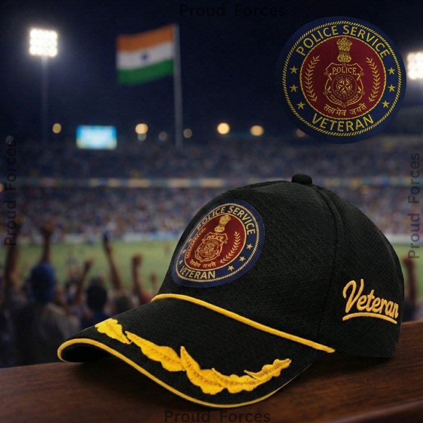 Police Service Officers’ (Black Color) Baseball Cap for Veterans - Premium Quality