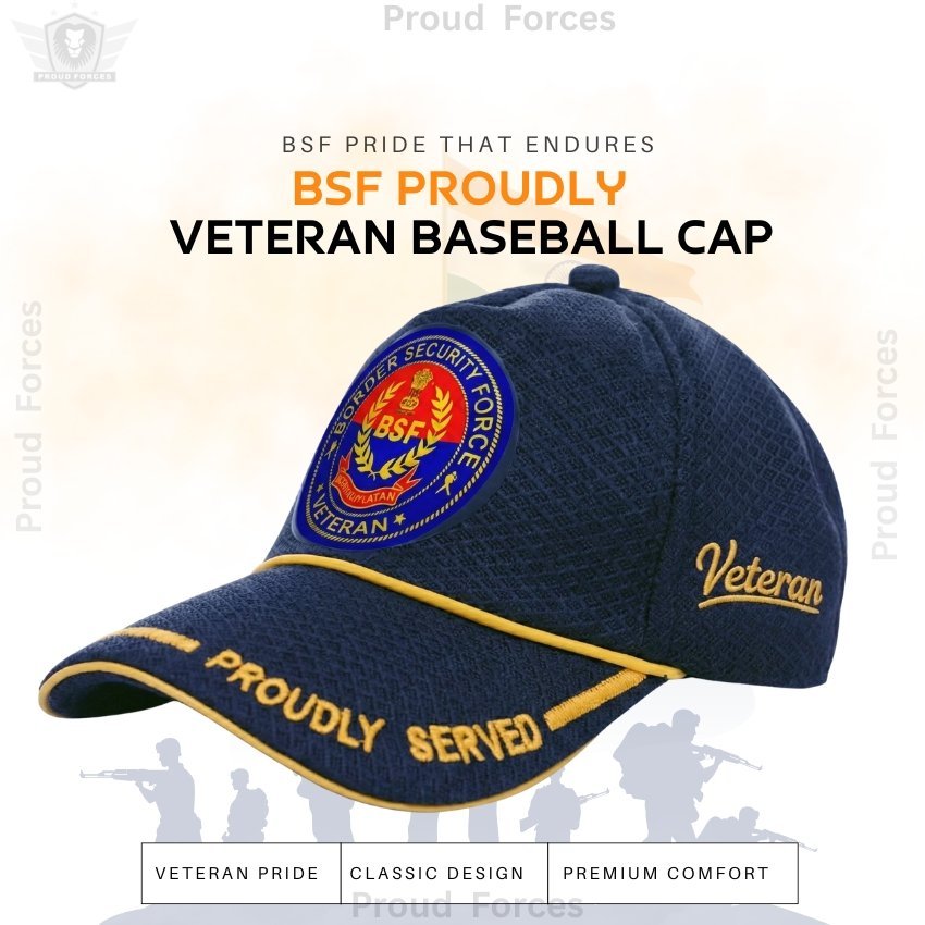 BSF (Blue) Proudly Served Baseball Cap for Veterans -Premium Quality