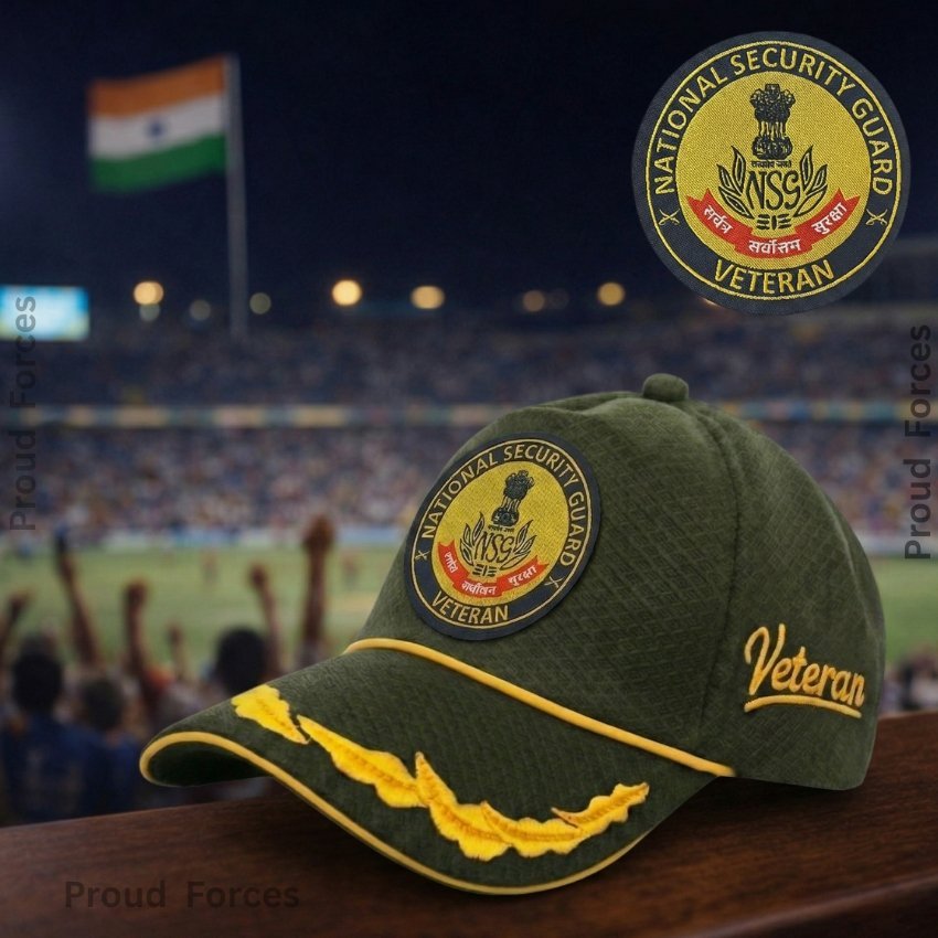 NSG Officer Veteran Baseball Cap (Olive Green Color) -Premium Quality