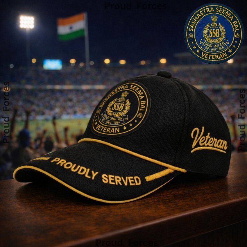SSB Proudly Veteran Baseball Cap (Black Color) -Premium Quality