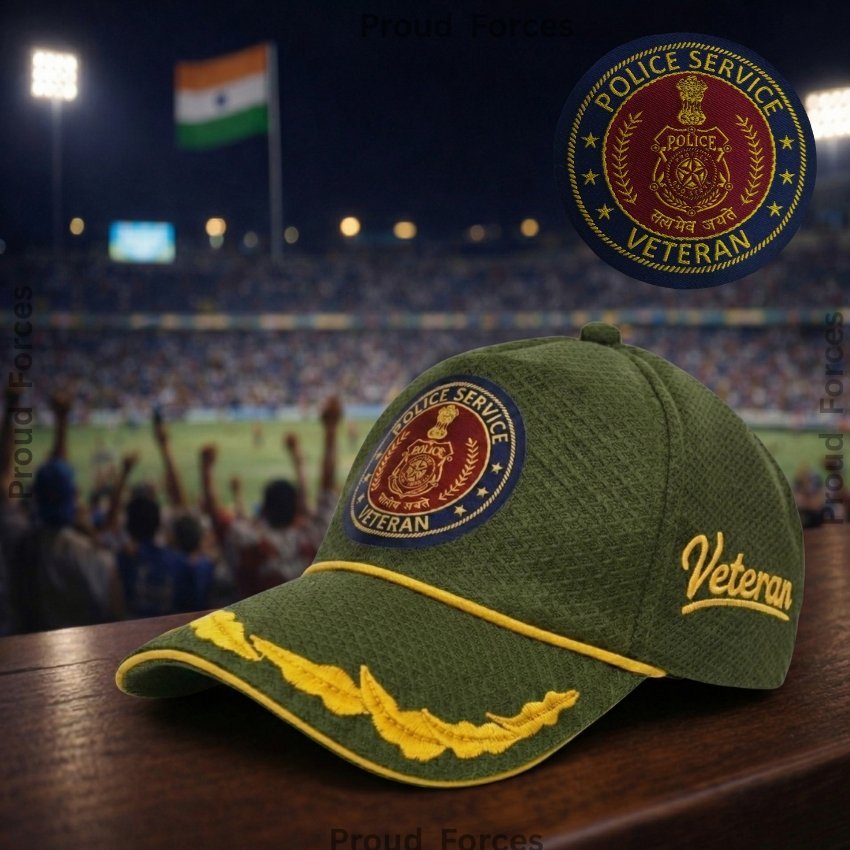 Police Service Officers’(Olive Green Color) Baseball Cap for Veterans - Premium Quality