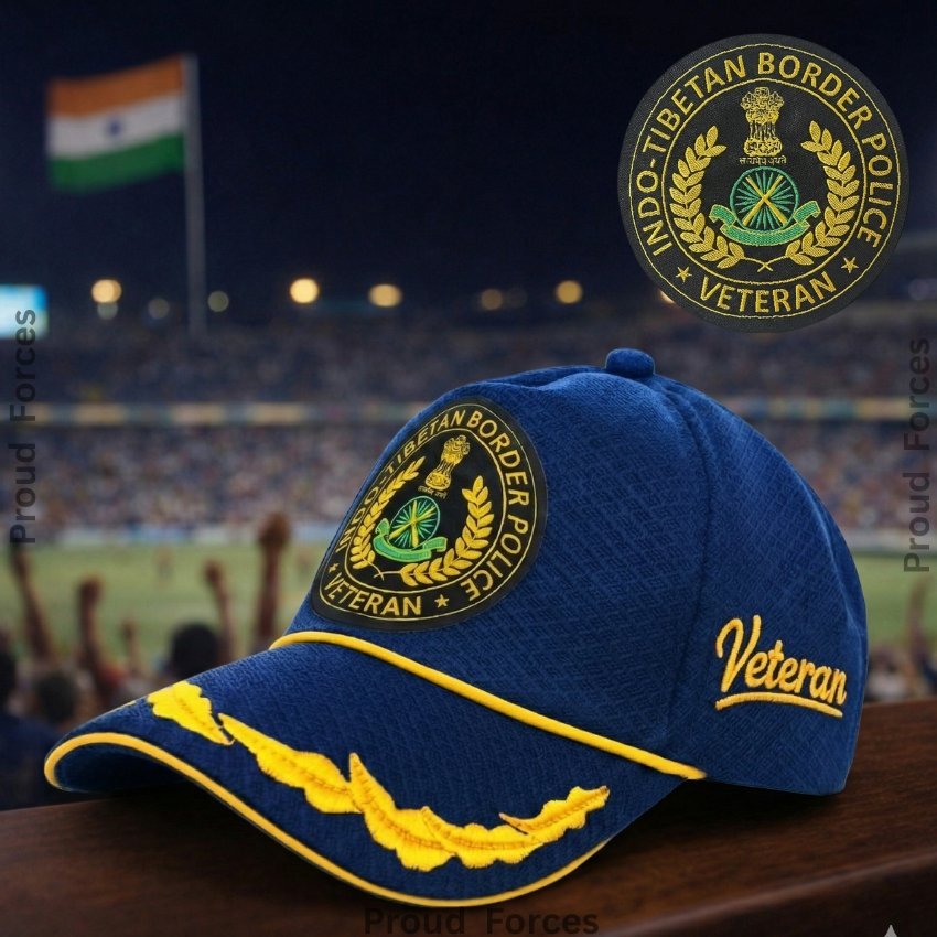 ITBP Officers’ Veteran Baseball Cap (Blue Color) -Premium Quality