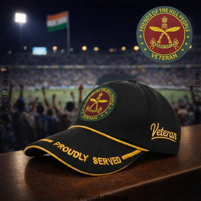 AR Proudly Veteran Baseball Cap (Black Color) - Premium Quality