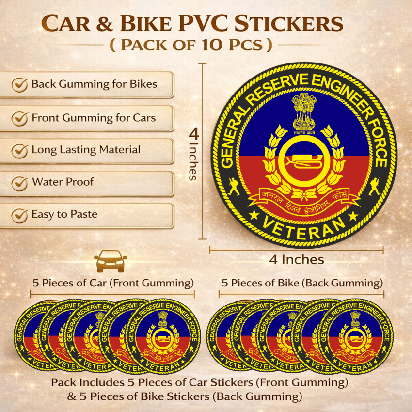GREF Officer Veteran Cap & Sticker Combo