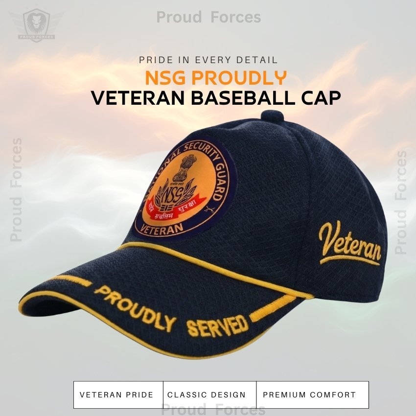 National Security Guard Proudly Veteran Baseball Cap (Blue Color) -Premium Quality