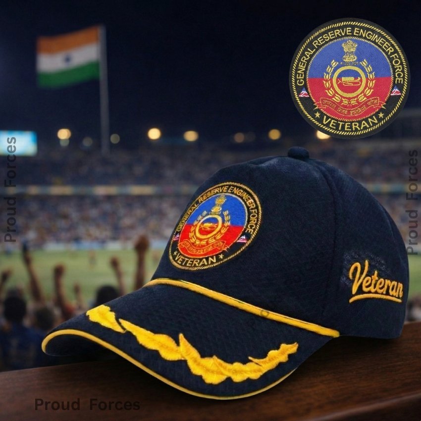 GREF Officers’ Veteran Baseball Cap (Blue Color) - Premium Quality