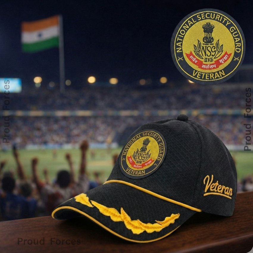 NSG Officer Veteran Baseball Cap (Black Color)- Premium Quality