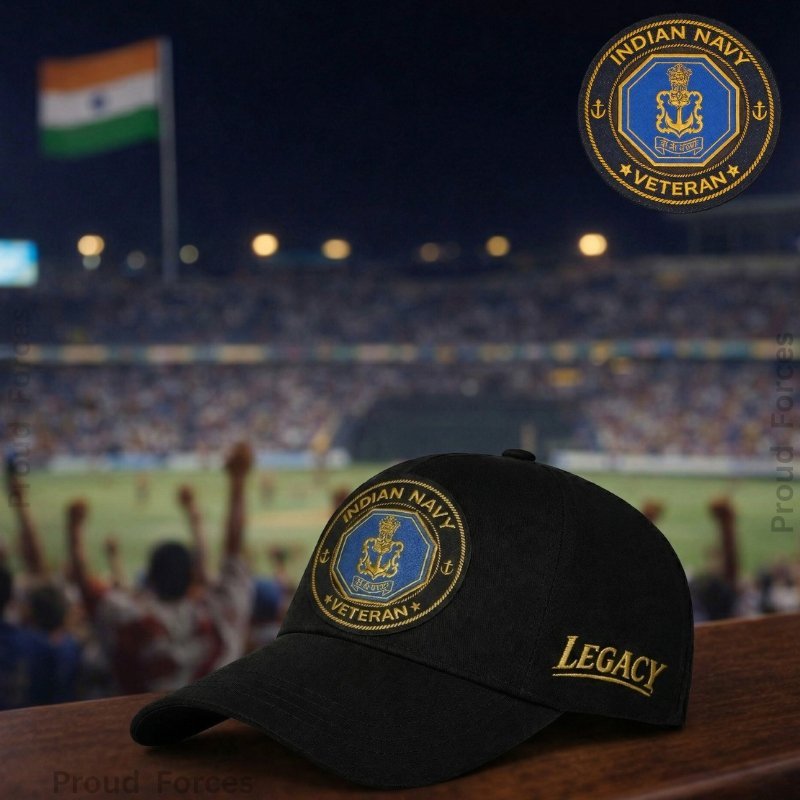 Indian Navy Veteran Pure Cotton Cap
