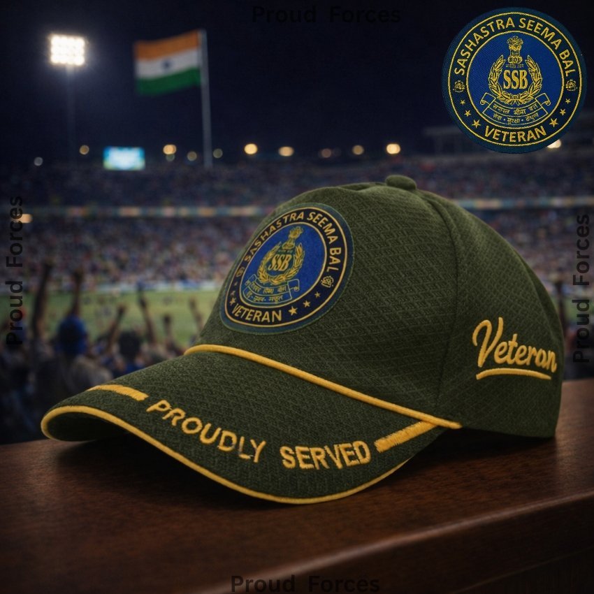 SSB Proudly Veteran Baseball Cap (Olive Green Color)-Premium Quality