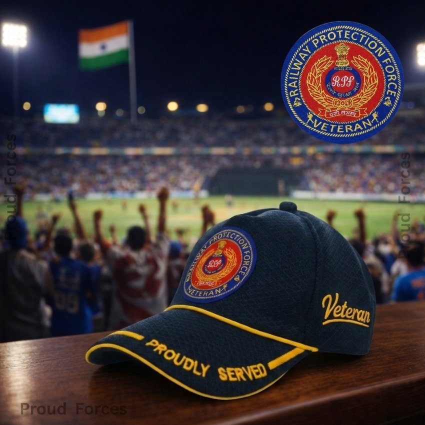 RPF Proudly Baseball Cap for Veterans (Black Color) -Premium Quality