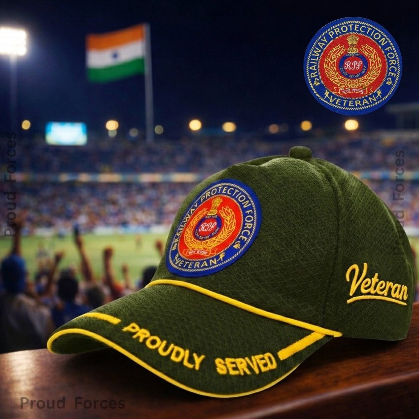 RPF Proudly Baseball Cap for Veterans (Olive Green Color) - Premium Quality