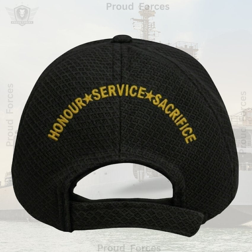 Indian Navy Proudly Baseball Cap for Veterans(Black Color)- Premium Quality