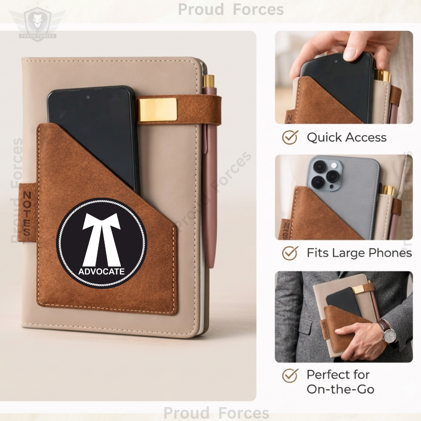Advocate Veteran Office Notebook with Phone & Pen Holder