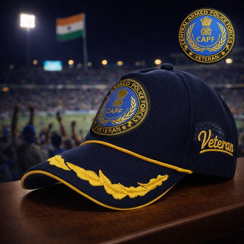 CAPF  Officers’ (Blue color) Baseball Cap for Veterans -Premium Quality