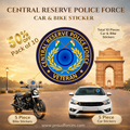 Premium Quality CRPF Veteran Car & Bike Stickers